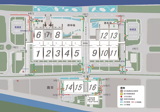 防疫測(cè)溫區(qū)及車輛進(jìn)場(chǎng)入口平面圖 防疫測(cè)溫區(qū)及車輛進(jìn)場(chǎng)入口平面圖